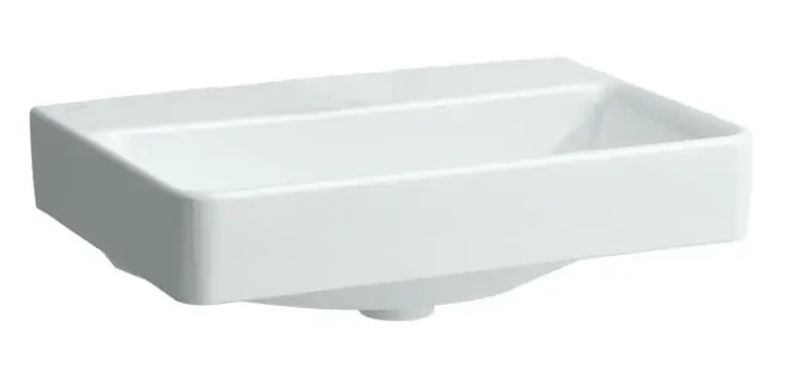 Azonnal elérhető Laufen Pro S - Mosdókagyló Compact, 600x380 mm, keverőnyílás nélkül, túlfolyó nélkül, fehér színű H8189590001421