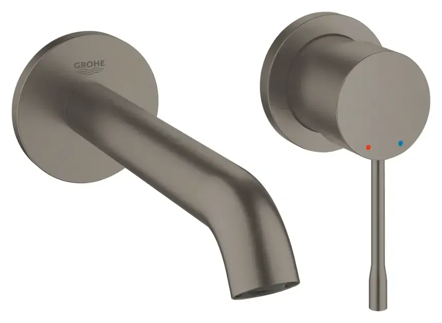 Korlátozott ajánlat Grohe Essence - Rejtett mosdókagyló-keverő, 2 nyílásos beépítés, csiszolt sötét grafit 19408AL1