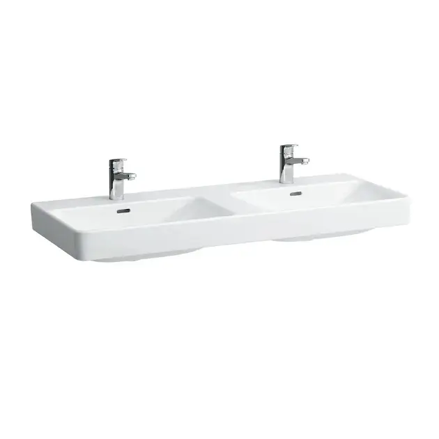 Laufen Pro S - Dupla mosogató, 1200x465 mm, 2 elemfurattal, LCC-vel, fehér színű H8149664001041 Végkiárusítás
