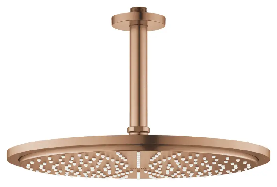 Azonnali szállítás Grohe Rainshower Cosmopolitan - Zuhanyfej 310, zuhanykar 142 mm, 1 fúvóka, csiszolt, Meleg naplemente 26067DL0