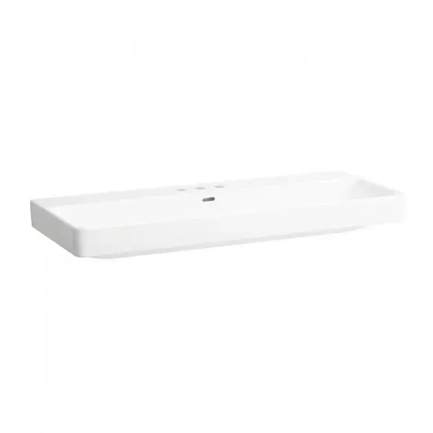 Laufen Pro S - Mosdókagyló, 1200x465 mm, 6 csaptelepfurattal, LCC-vel, fehér színben H8149654001081 Biztonságos fizetés