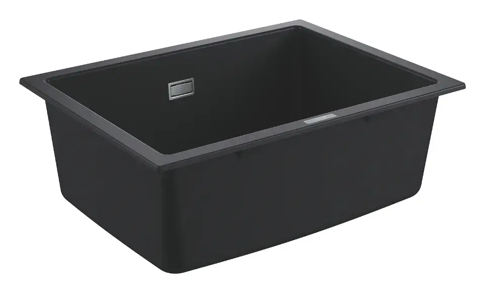 Csak ma Grohe - Kompozit mosogató K700 lefolyóval, 610x460 mm, gránit fekete 31655AP0