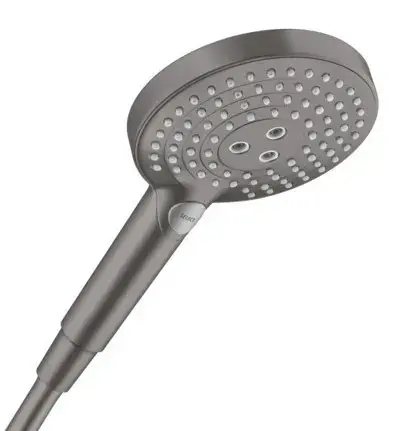 Szuper ajánlat Hansgrohe Raindance Select S - Zuhanyfej 120, 3 fúvóka, EcoSmart, csiszolt fekete króm 26531340