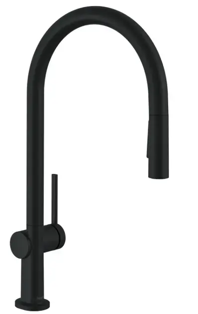 Biztonságos fizetés Hansgrohe M54 - Talis mosdókeverő kihúzható zuhanyzóval, matt fekete 72800670