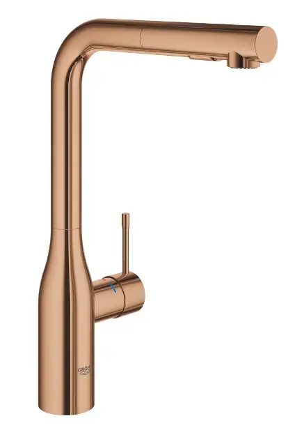 Grohe Essence - Mosdókagyló keverő kihúzható zuhanyzóval, Warm Sunset 30270DA0 Szuper akció