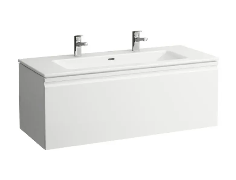 Laufen Pro S - Szekrény mosdókagylóval, 1200x530x500 mm, 1 fiókos, mattfehér H8609684631041 Biztonságos vásárlás