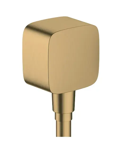 Hansgrohe Fixfit - Zuhanyzó könyök visszacsapó szeleppel, csiszolt bronz 26457140 Kedvezmény