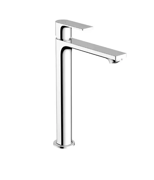 Vedd meg online Hansgrohe Rebris E - Keverő mosdókagylóhoz, kiöntővel, CoolStart, EcoSmart, króm 72591000