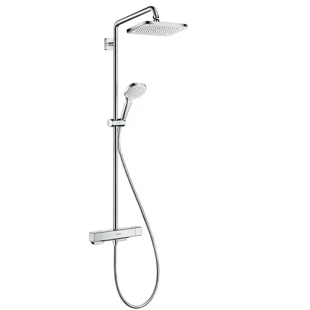 Szuper ajánlat Hansgrohe Croma - Zuhanyszett Zuhanycső termosztáttal, 1 sugár, króm 27630000