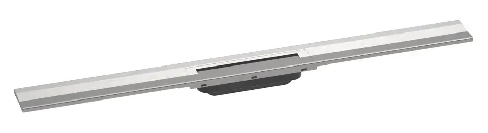 Vedd meg most Hansgrohe RainDrain Flex - Lineáris zuhanytálca rozsdamentes acél ráccsal 900, falra szerelhető, rövidíthető, csiszolt rozsdamentes acélból készült 56052800