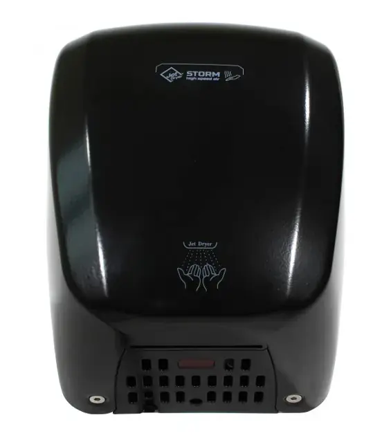Outlet Jet Dryer - Storm forrólevegős kézszárító, fekete fém 8596220012357