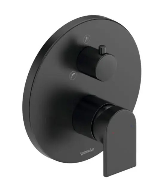 Duravit Tulum - Fürdőszobai mixer rejtett beépítéshez, matt fekete színben TU5210012046 Expressz kézbesítés