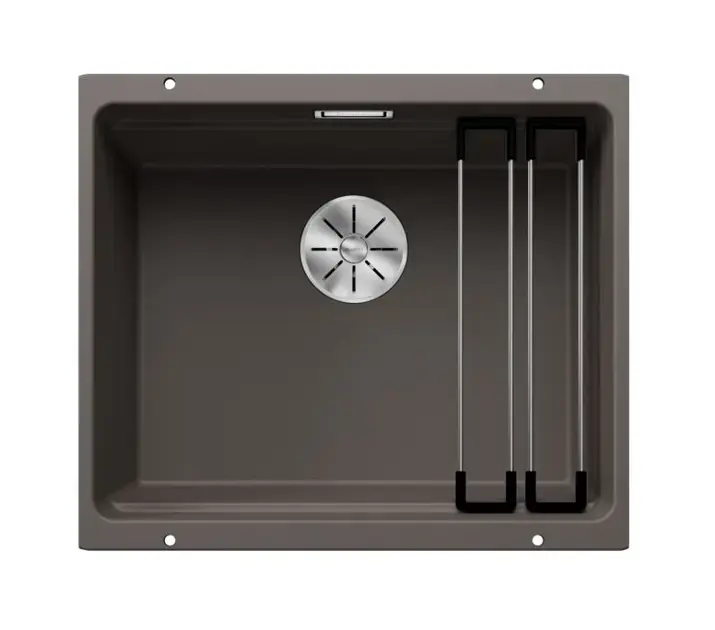 Biztonságos fizetés Blanco Etagon 500 - Silgranit mosogató, 530x460 mm, tartozékokkal, InFino, szürke 527258