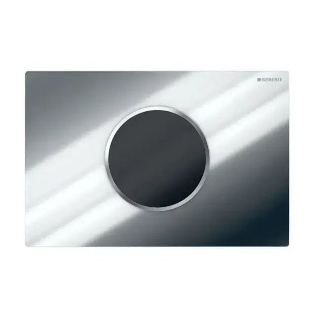 Geberit Sigma10 - Elektronikus öblítésvezérlő, elemmel működtethető, fényes/matt krómozott 115.908.KH.6 Kedvezmény