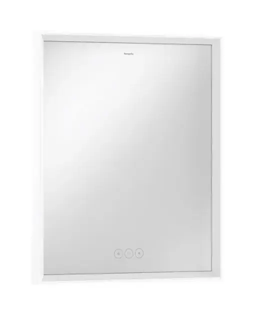 Kedvezmény Hansgrohe Xarita E - Tükör LED világítással és fűtéssel, 60x70 cm, érintésérzékelővel, matt fehér színű 54988700