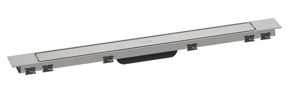 Hansgrohe RainDrain Match Plus - Zuhanyzó vályú 80 cm, ráccsal, csiszolt acélból készült 56215800 Prémium