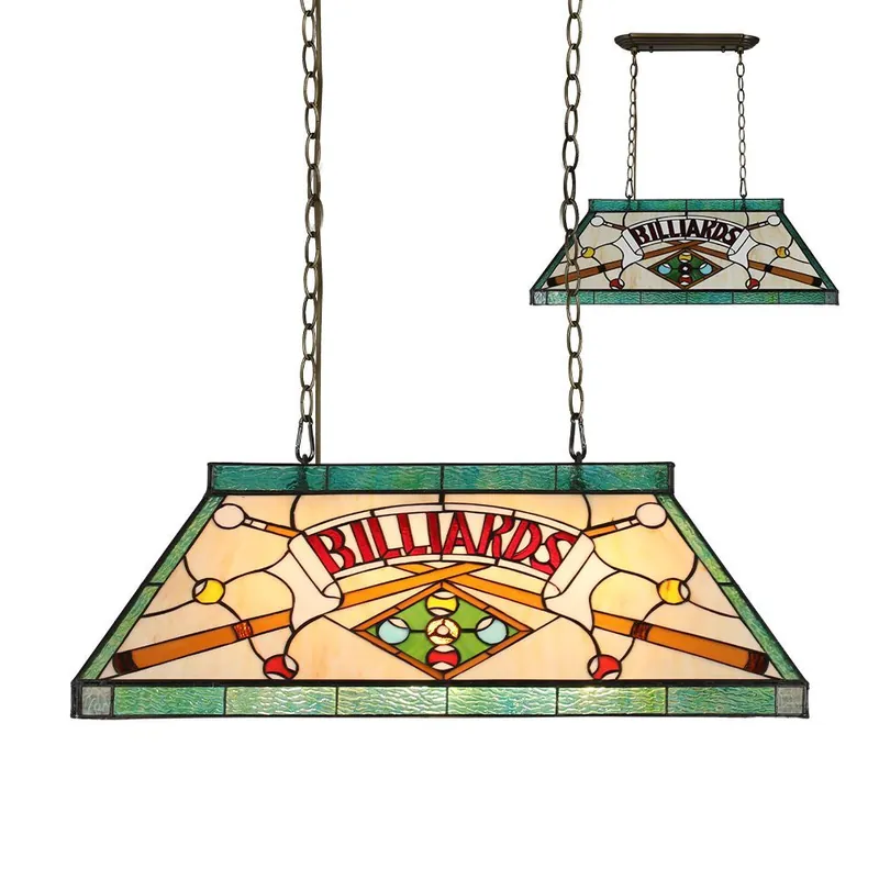 Biztonságos vásárlás Függőlámpa TIFFANY BILLIARD 1715 E27 3x60W/E27 a Prezent-tól